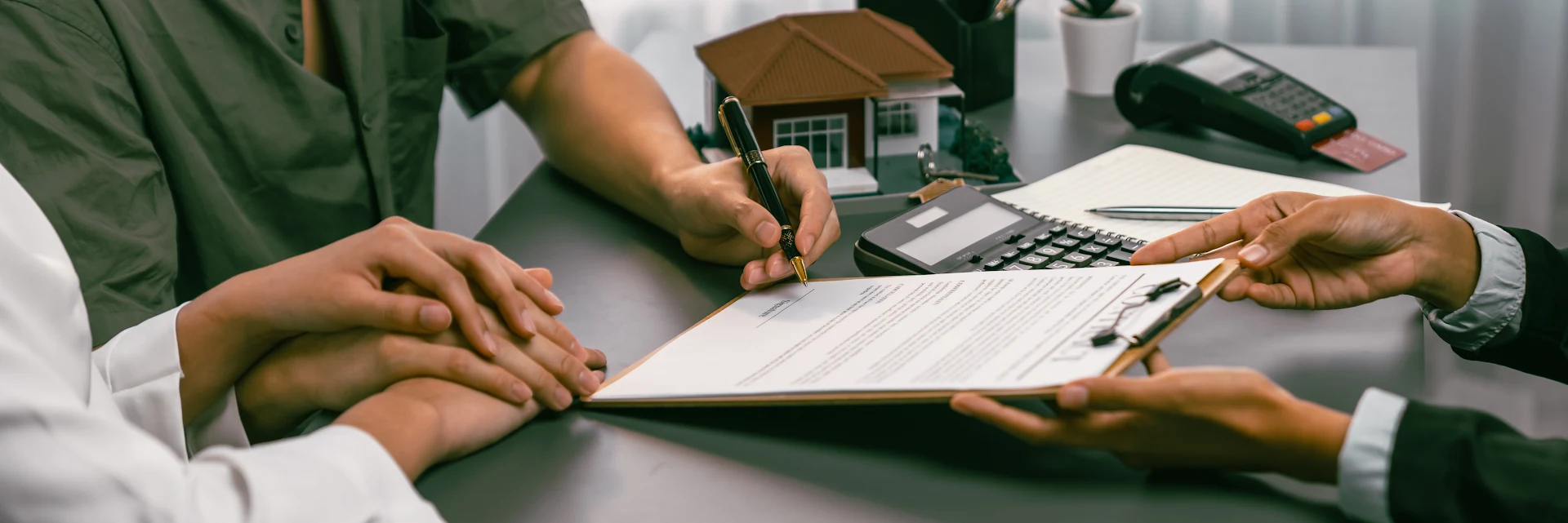 Home finance documents and consultation